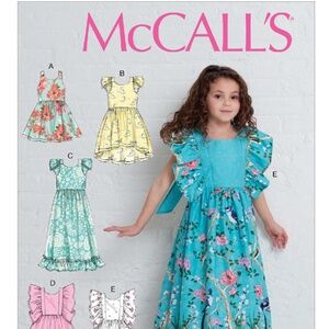 M7739 McCall's Sewing Pattern Children's/Girls' Dresses SIZE 2-5